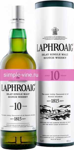 Фото 4 - Виски Laphroaig 10 Single Islay Malt 0.7 л