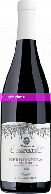 Фото 3 - Вино Principe Di Granatey Nero D'Avola 0.75 л