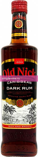 Фото 6 - Ром Old Nick Dark 0.7 л