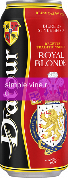 Фото 7 - Светлое пиво D’Atour Royal Blonde 0.5 л