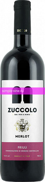 Фото 3 - Вино Zuccolo Merlot Friuli 0.75 л