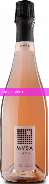 Фото 2 - Игристое вино MVSA cava Brut Rose 0.75 л