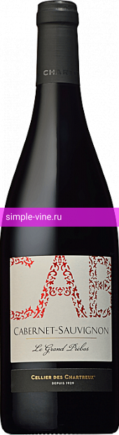 Фото 3 - Вино Cabernet Sauvignon “Le Grand Prébos” IGP du Gard 0.75 л