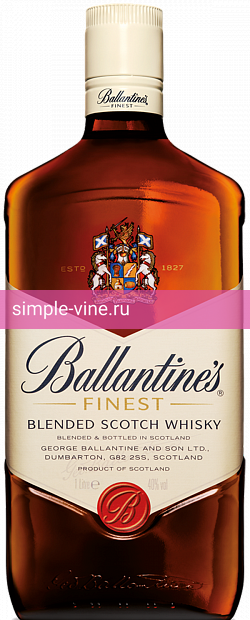 Фото 9 - Виски Ballantine`s Finest 1 л