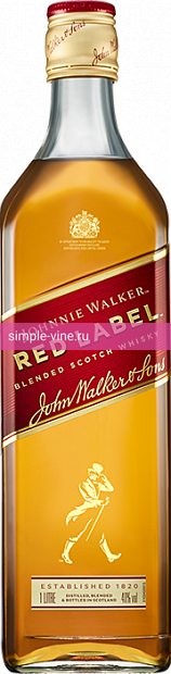 Фото 2 - Виски Johnnie Walker Red Label 1 л