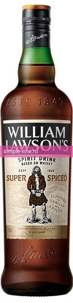 Фото 1 - Виски William Lawson's Super Spiced 0.5 л