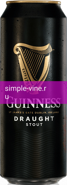 Фото 4 - Тёмное пиво Guinness Draught Stout 0.44 л