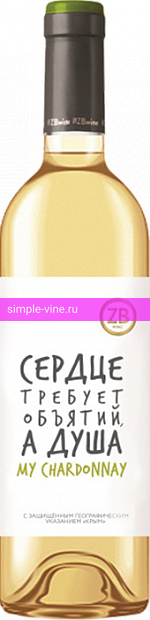 Фото 4 - Вино ZB Wine My Chardonnay 0.75 л