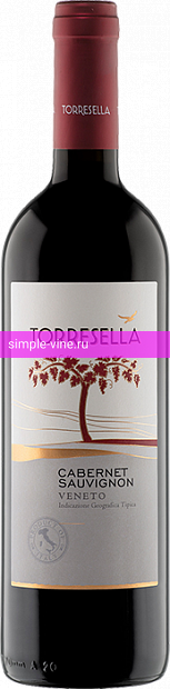 Фото 1 - Вино Torresella, Cabernet 0.75 л