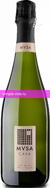 Фото 2 - Игристое вино MVSA cava Brut Nature 0.75 л