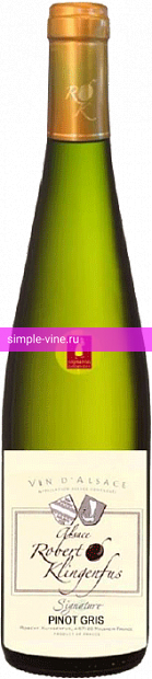 Фото 9 - Вино Robert Klingenfus Pinot Gris Signature 0.75 л